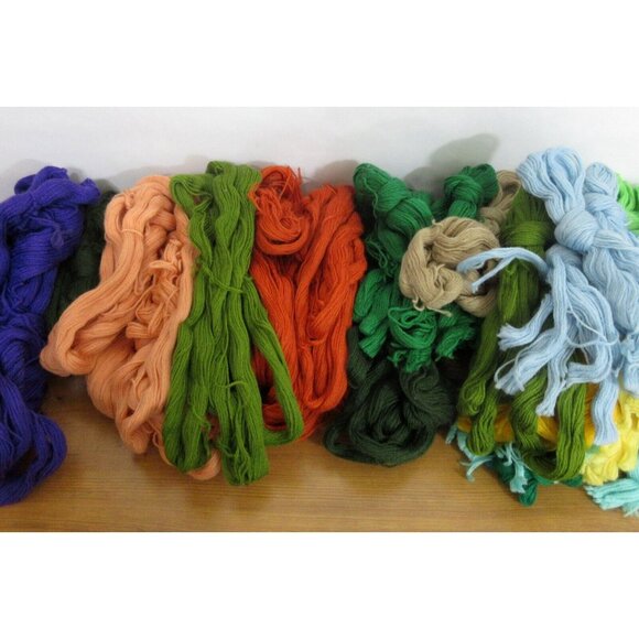 4.3+ Pound Lot 4 Ply Wool Yarn 8 Skeins Plus 10 -  30" Lengths Weights-SEE DESC - Picture 2 of 10